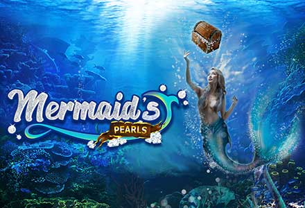 Mermaid's Pearls slot game logo at Golden Euro Casino