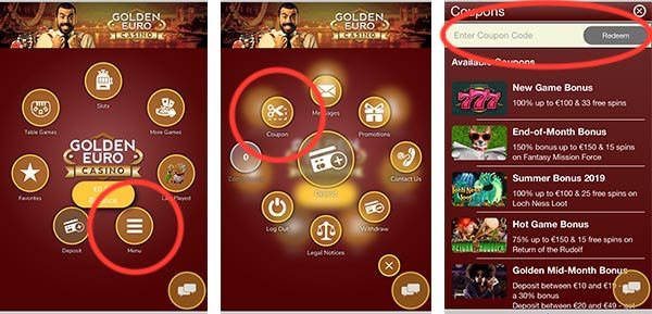 deposit bonus guide at Golden Euro Casino